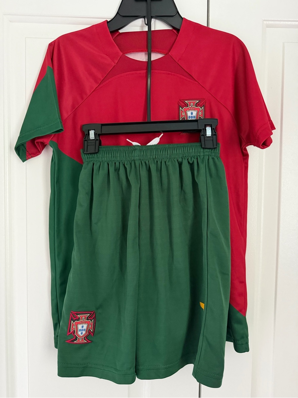 Cristiano Ronaldo Portugal Kids Jersey & Shorts Set - Red & Green